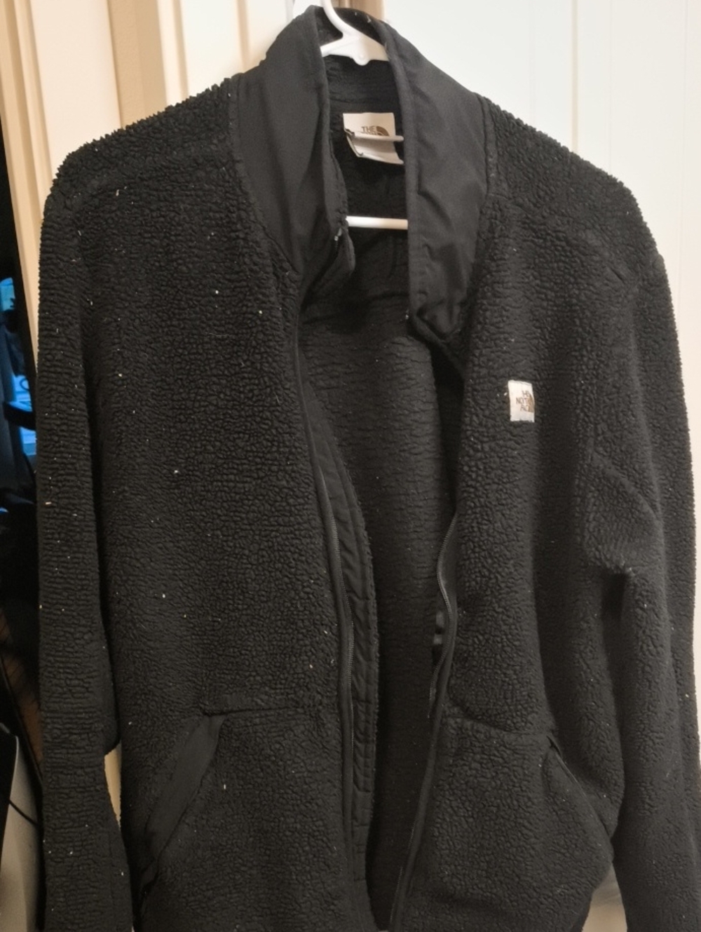 The North Face Black Sherpa Fleece Full-Zip Jacket - Vintage Brown Tag
